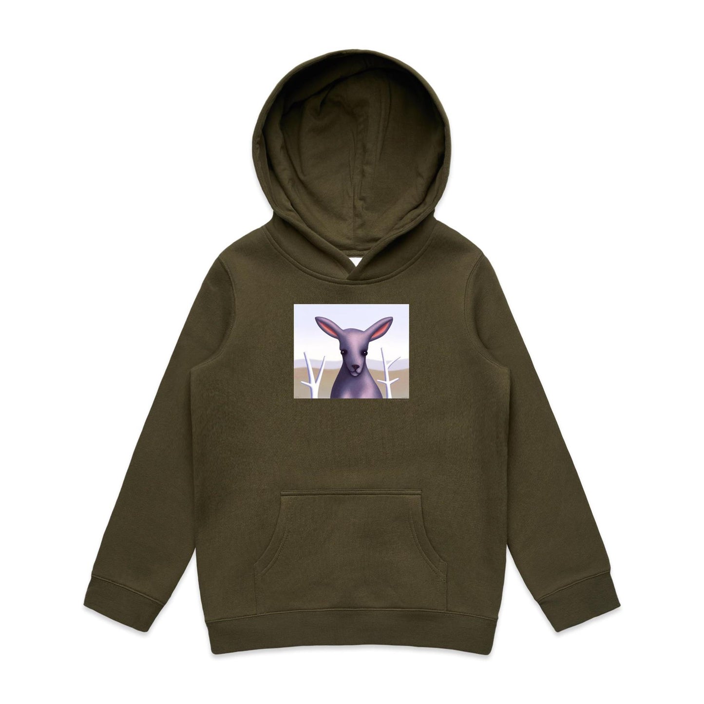 Fluffy the Slightly Pink Kangaroo Hoodies for Kids
