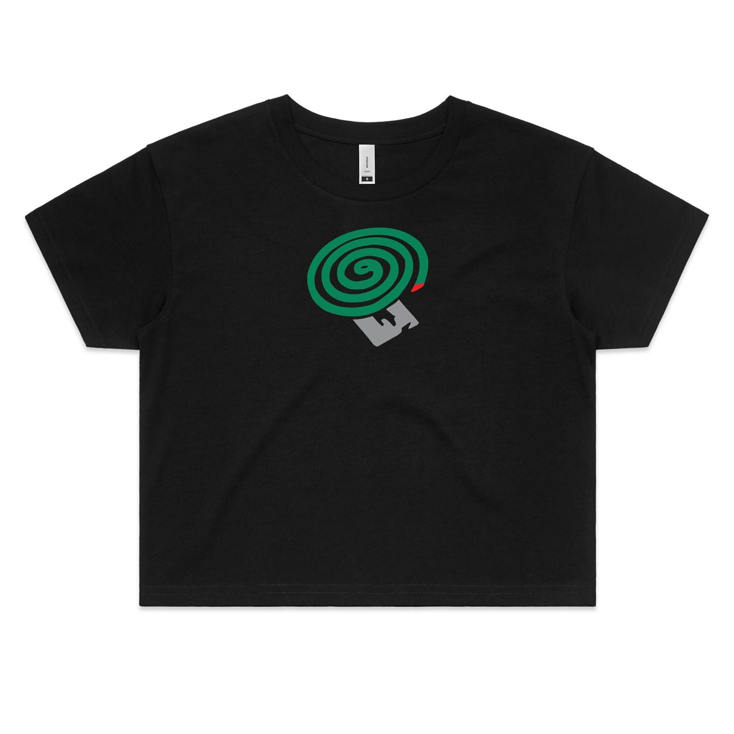 Mosquito Coil Crop T Shirts for Women