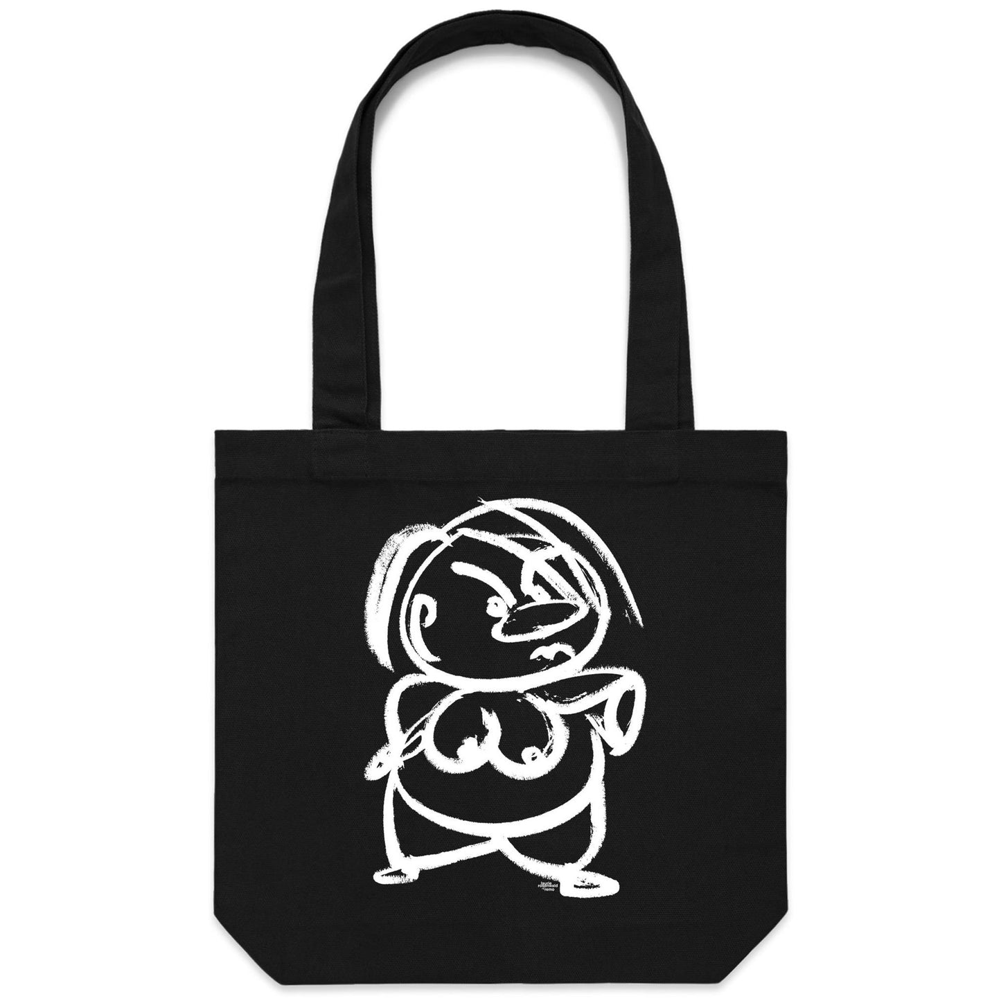 angry nude Canvas Totes