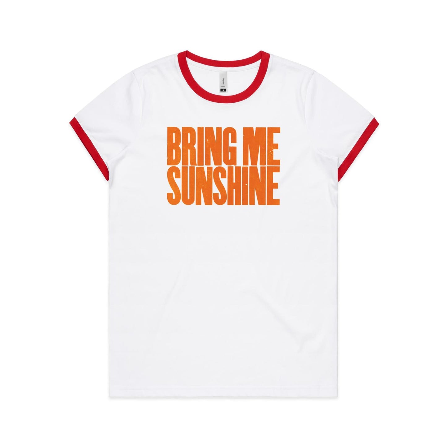 Bring Me Sunshine Ringer T Shirts for Women