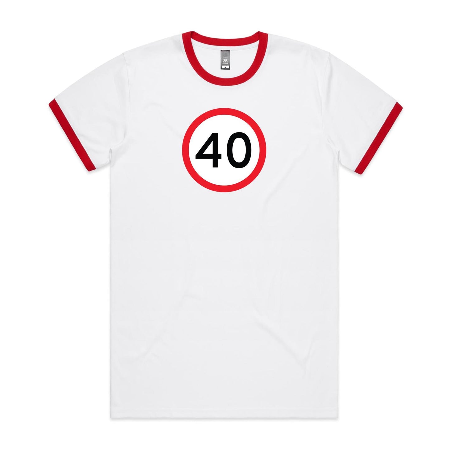 Age Milestone 40 Ringer T Shirts for Men (Unisex)