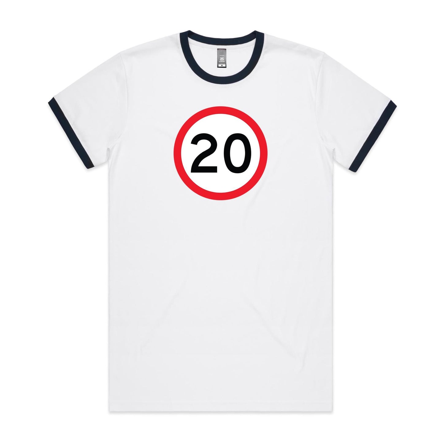 Age Milestone 20 Ringer T Shirts for Men