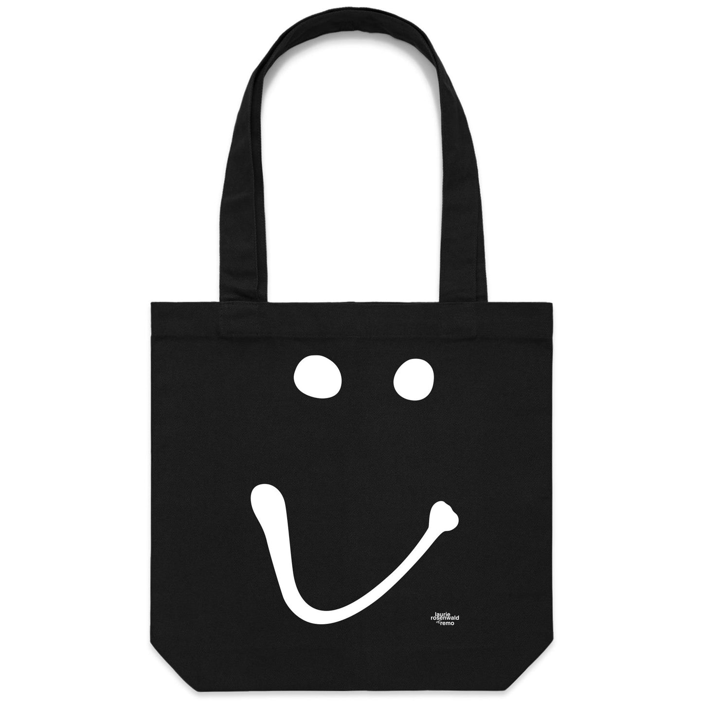 happy face Canvas Totes