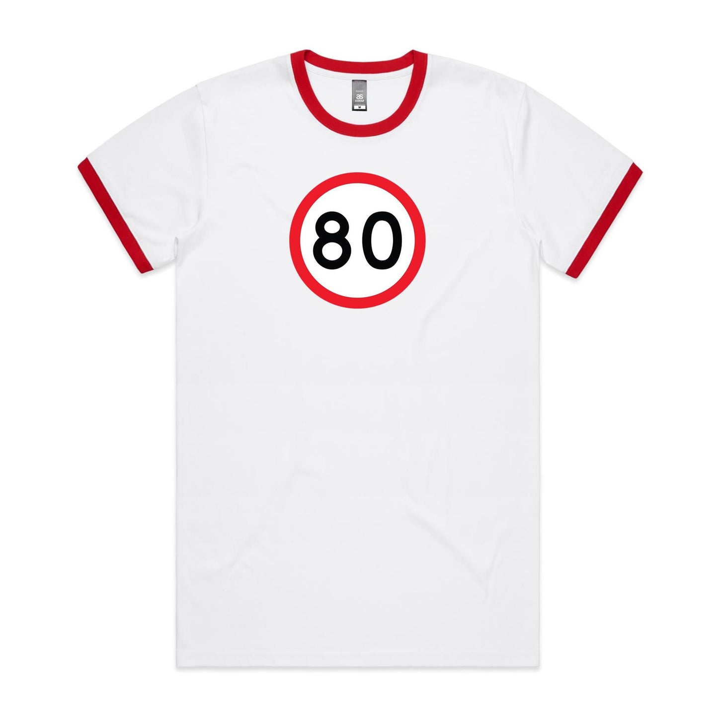 Age Milestone 80 Ringer T Shirts for Men (Unisex)