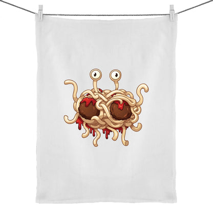 Flying Spaghetti Monster Tea Towel