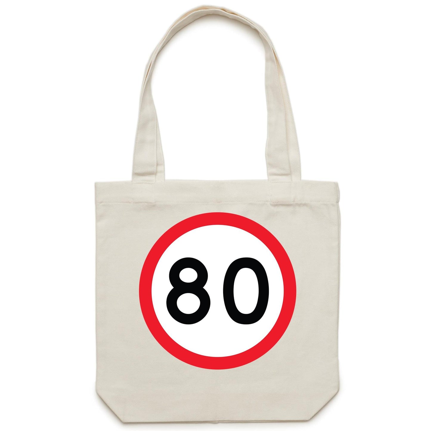 Age Milestone 80 Canvas Tote