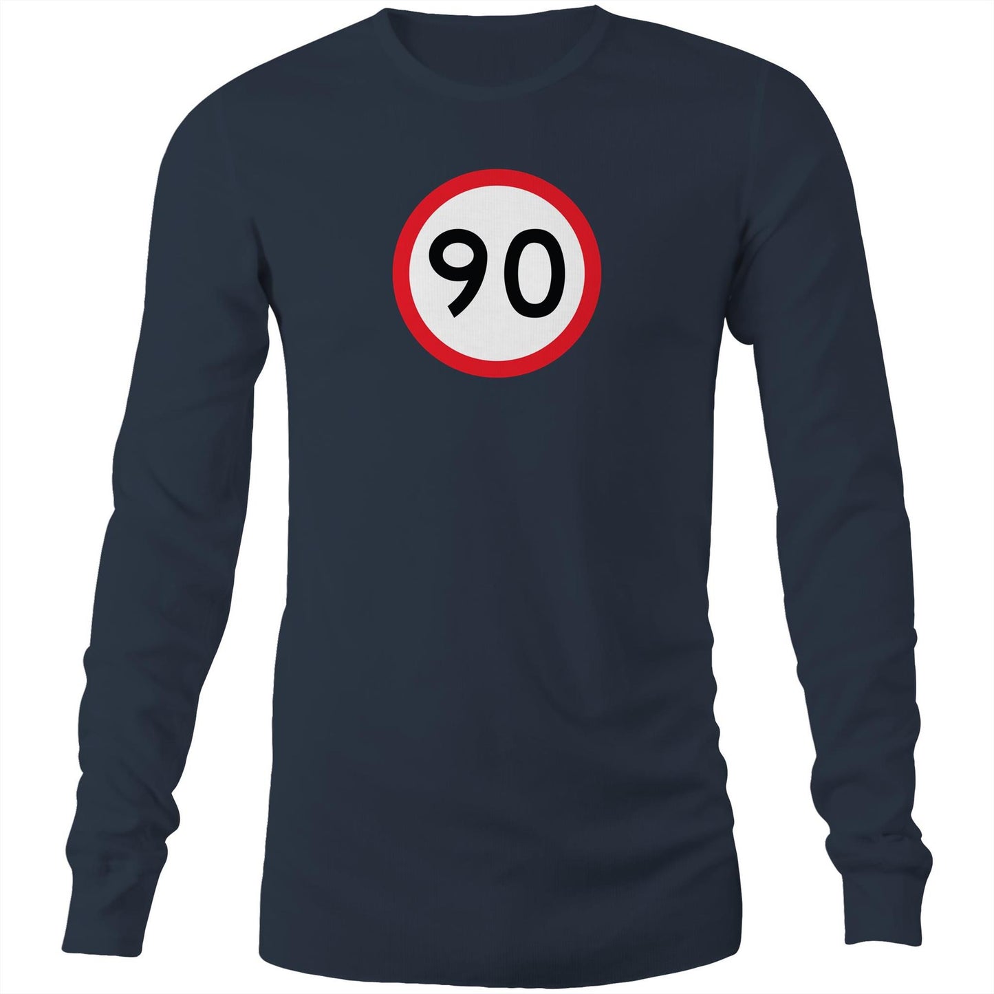 Age Milestone 90 Long Sleeve T Shirts for Men (Unisex)