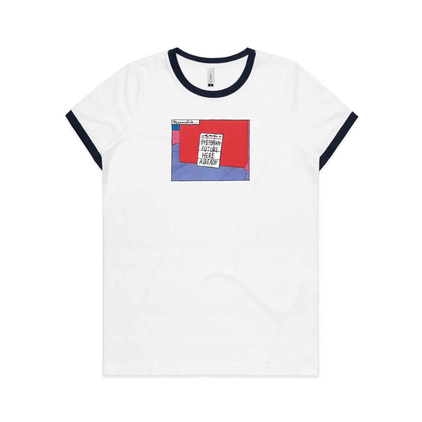 Dystopian Future Ringer T Shirts for Women