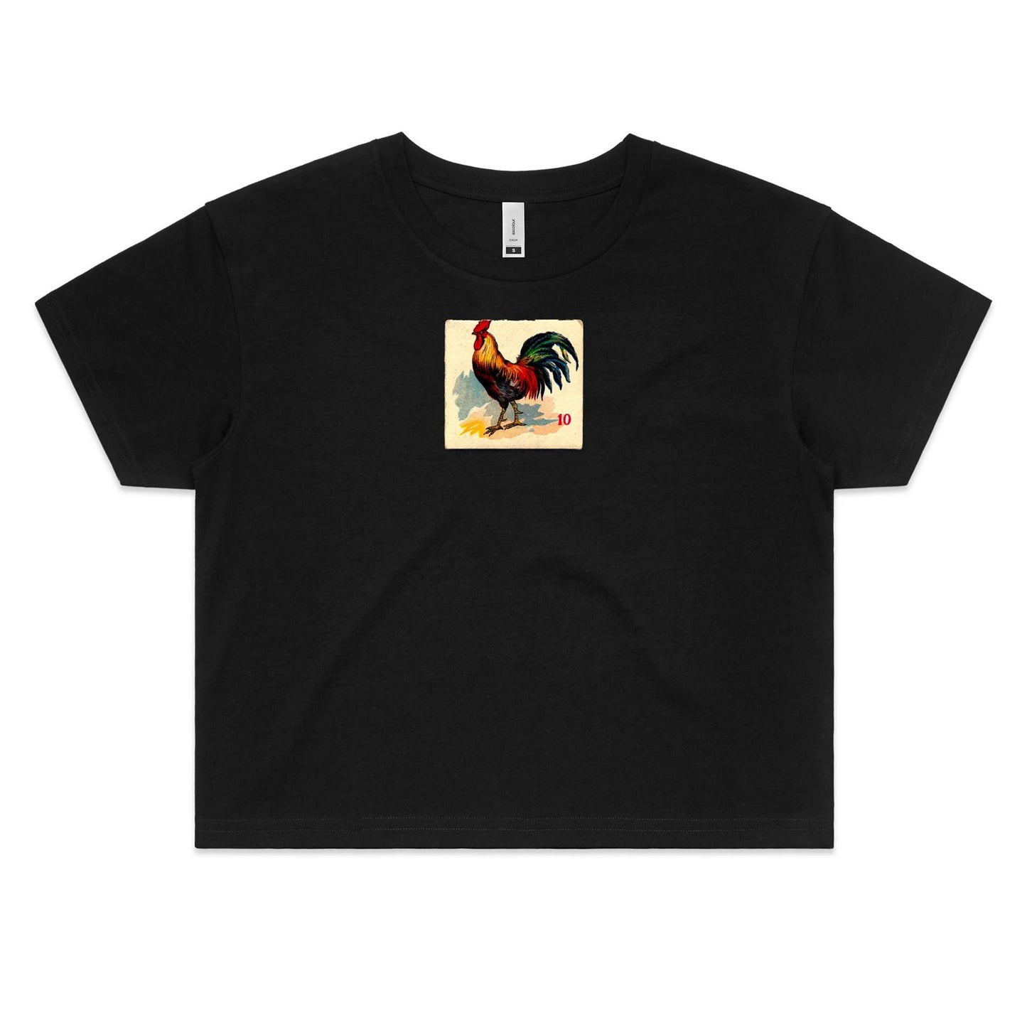 Rooster Crop T Shirts for Women