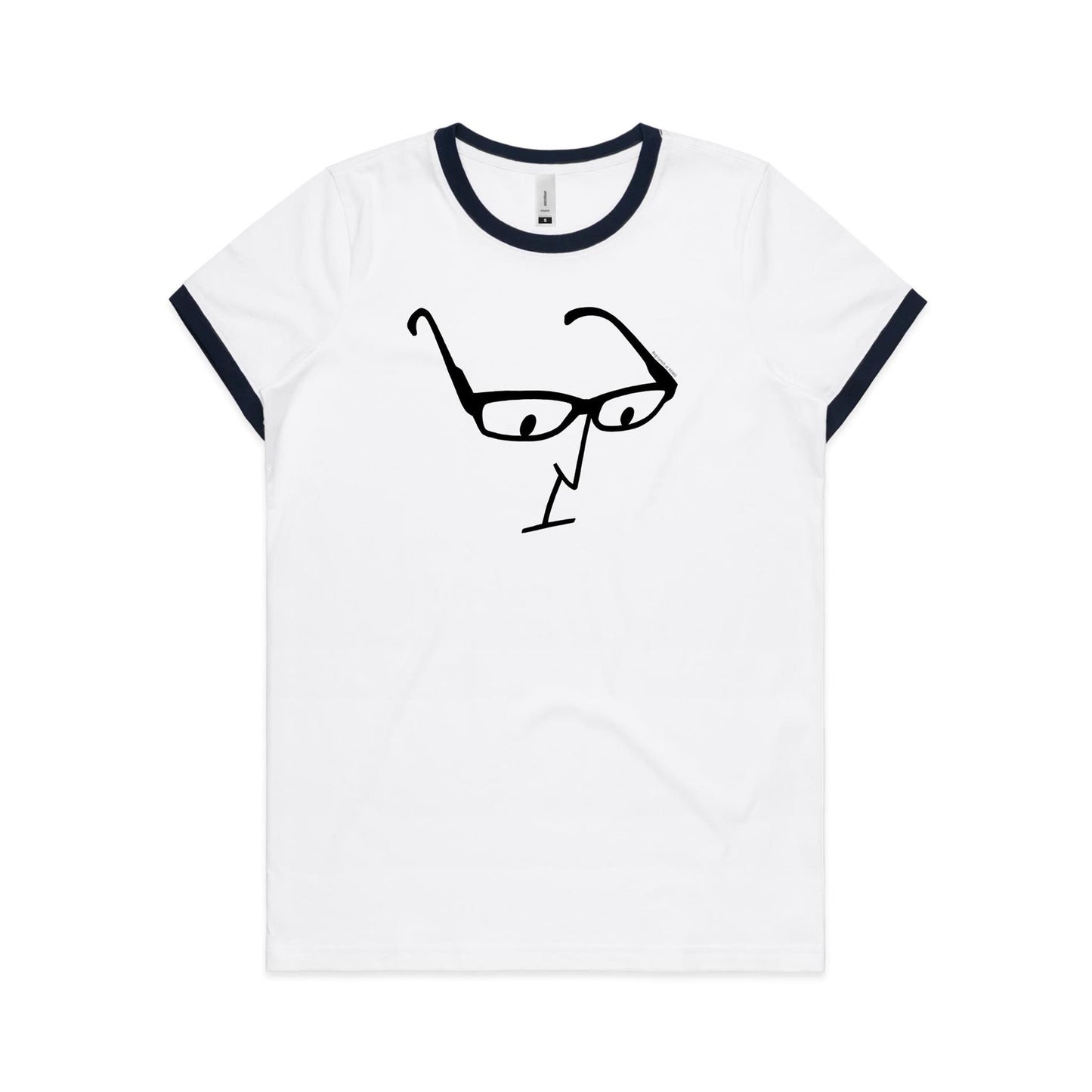 Glasses Ringer T Shirts for Women