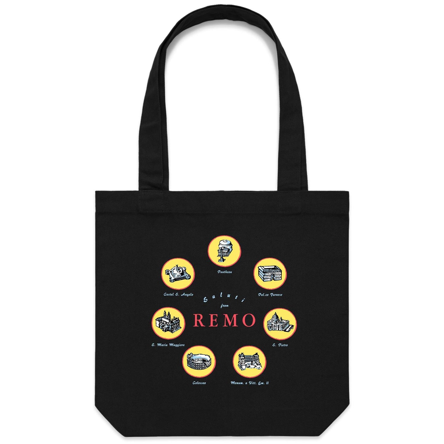 Saluti from REMO Canvas Totes