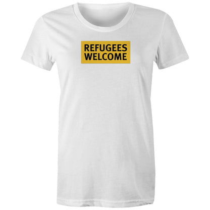 Refugees Welcome T Shirts for Women