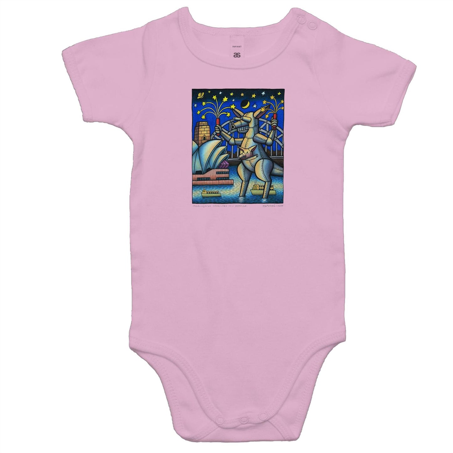 Mechangaroo Celebrates the New Year Rompers for Babies