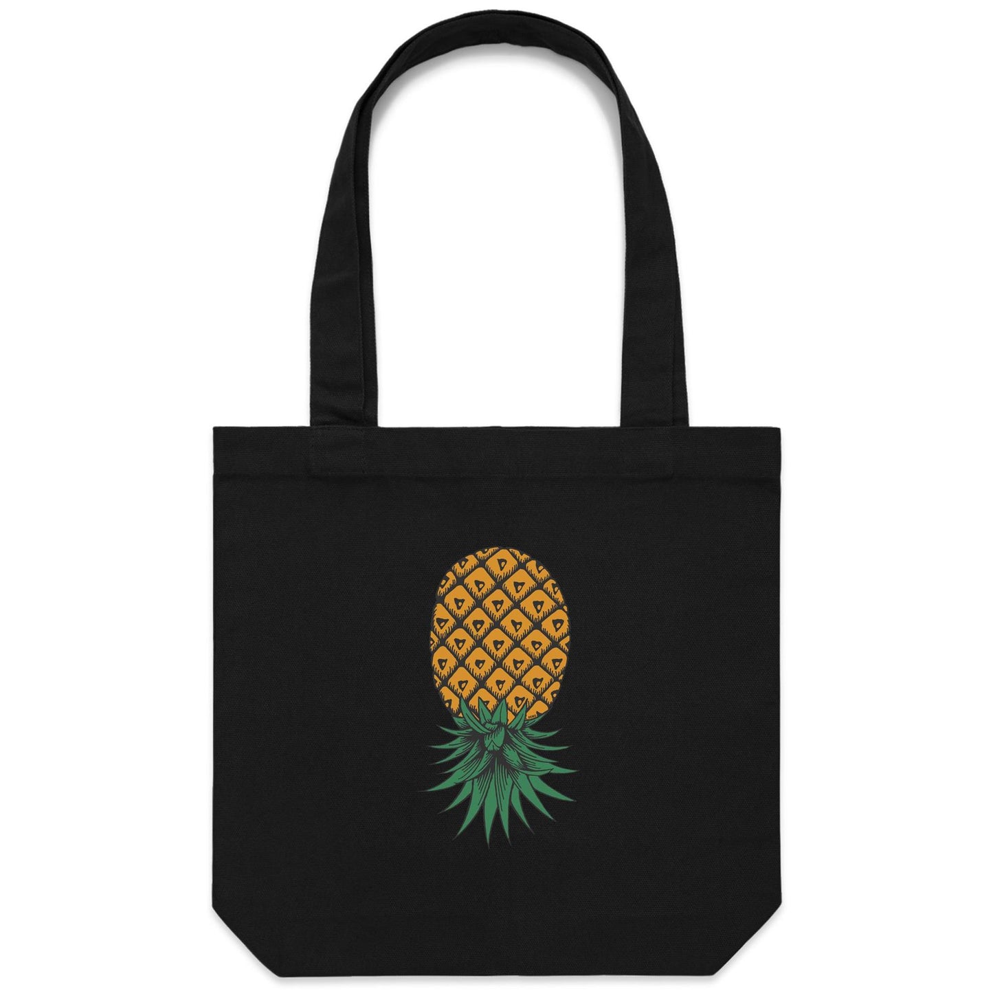 Upside Down Pineapple Canvas Tote