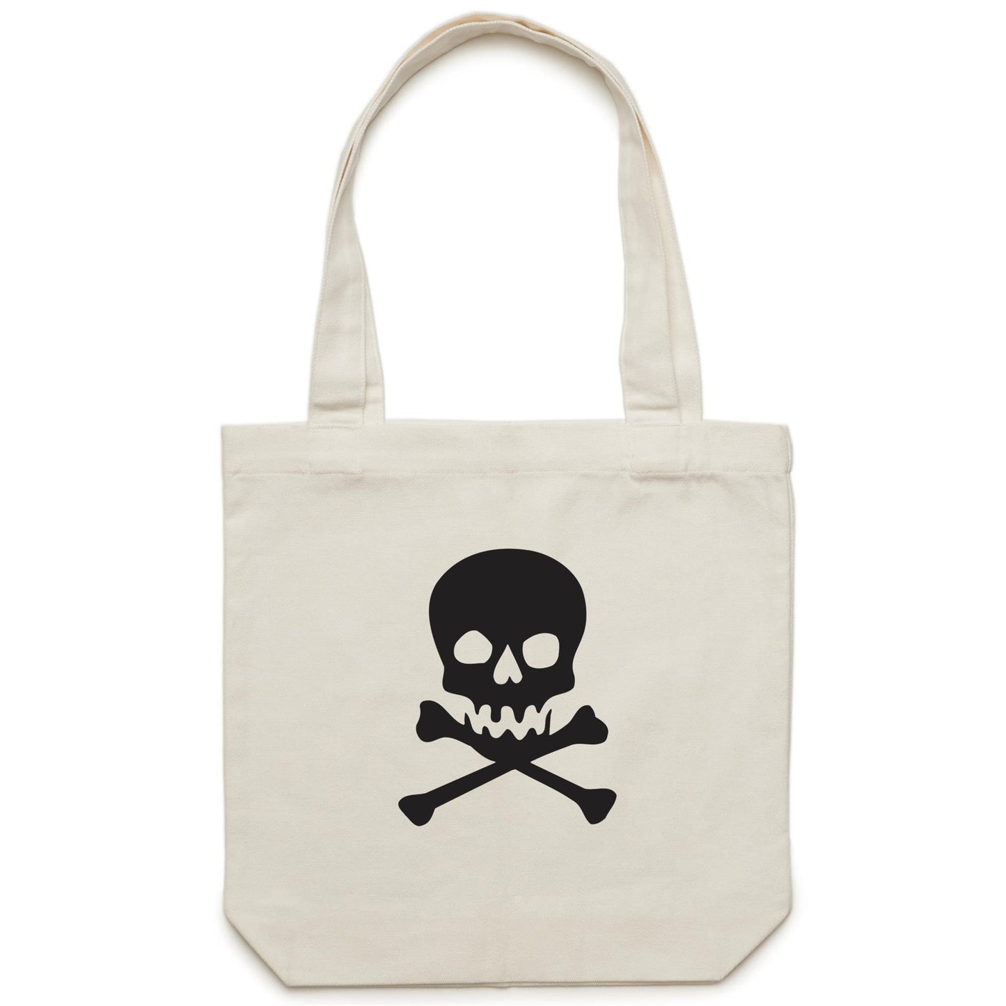 Skull and Cross Canvas Tote