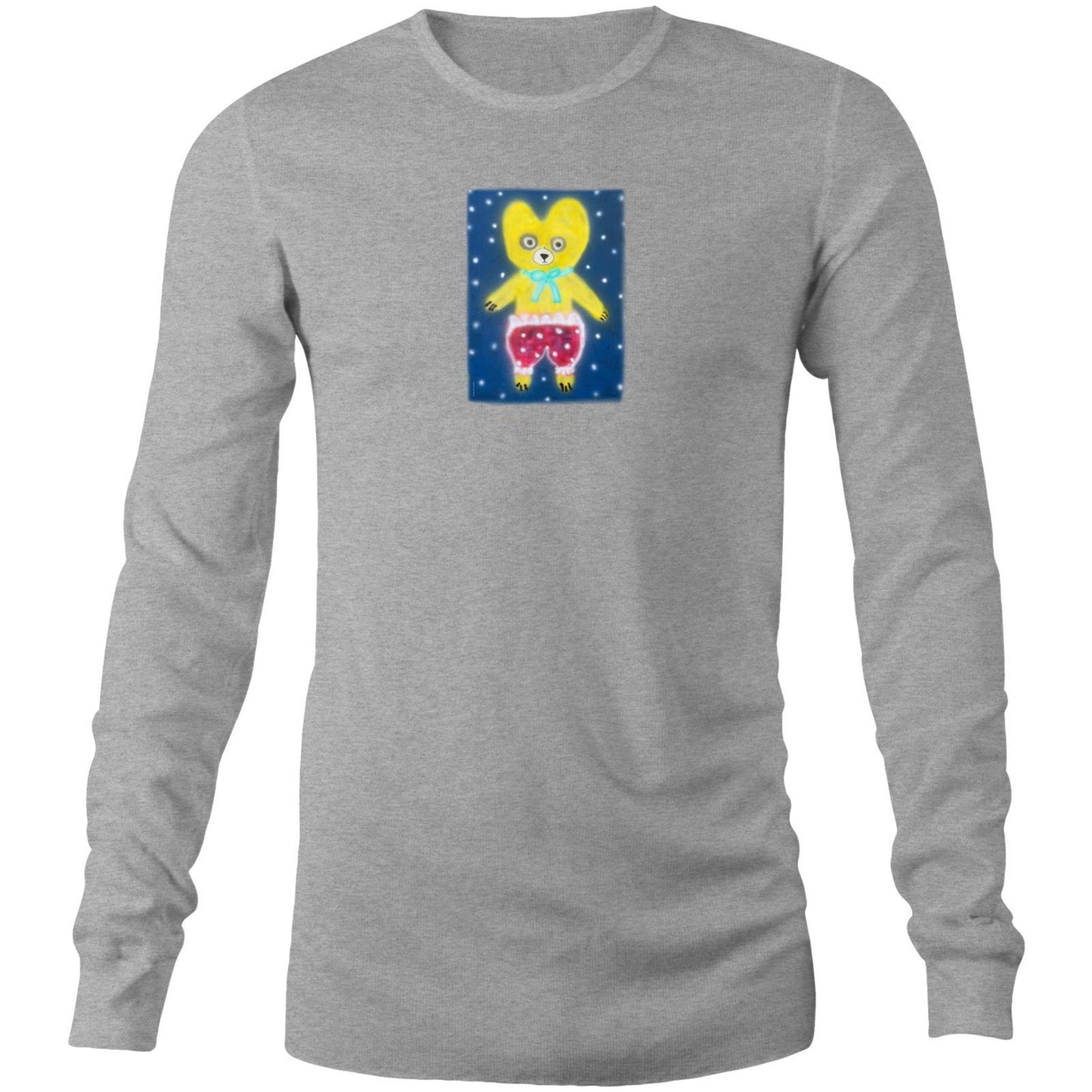 Yellow Bear Long Sleeve T Shirts