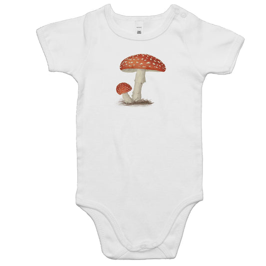 Amanita Muscaria Rompers for Babies