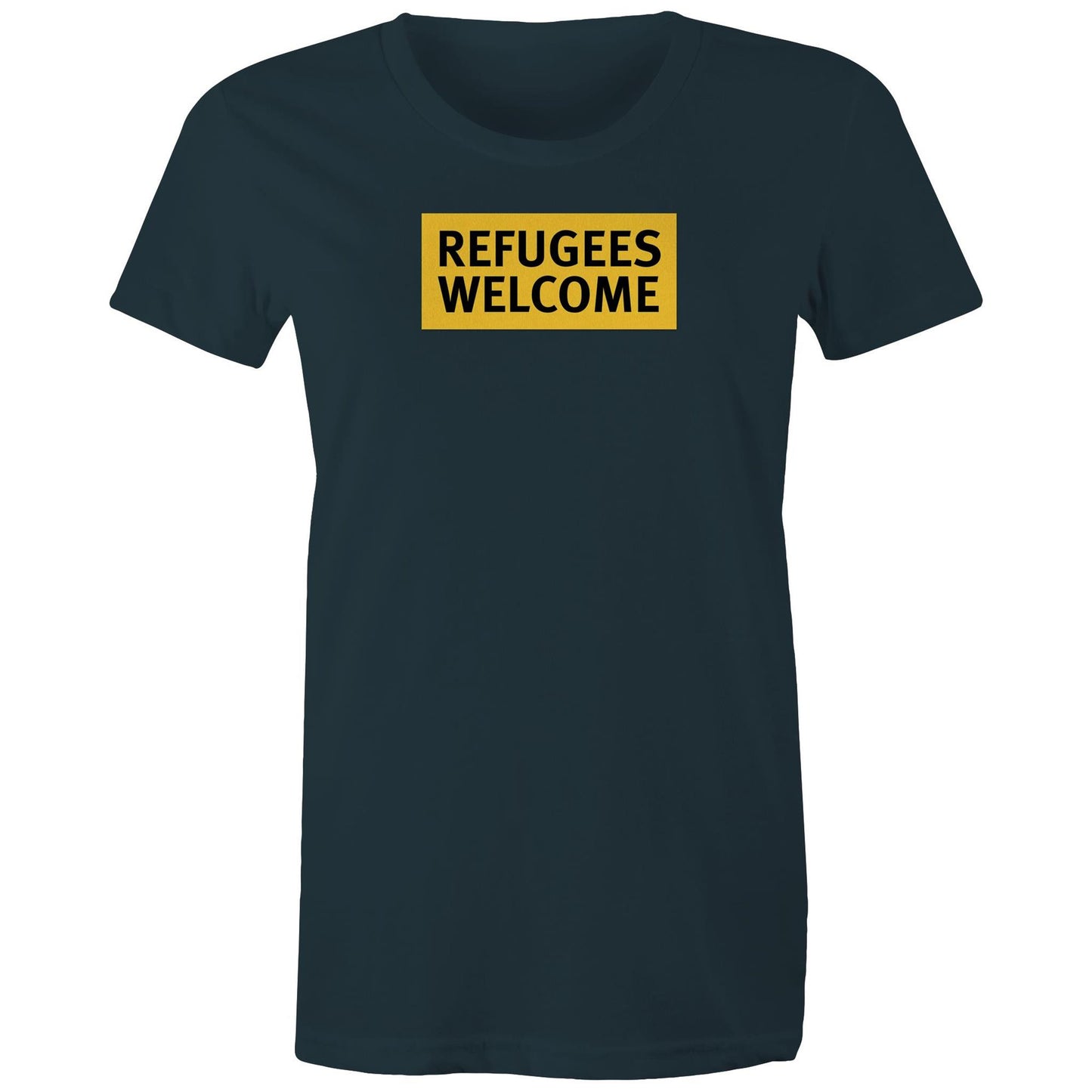 Refugees Welcome T Shirts for Women
