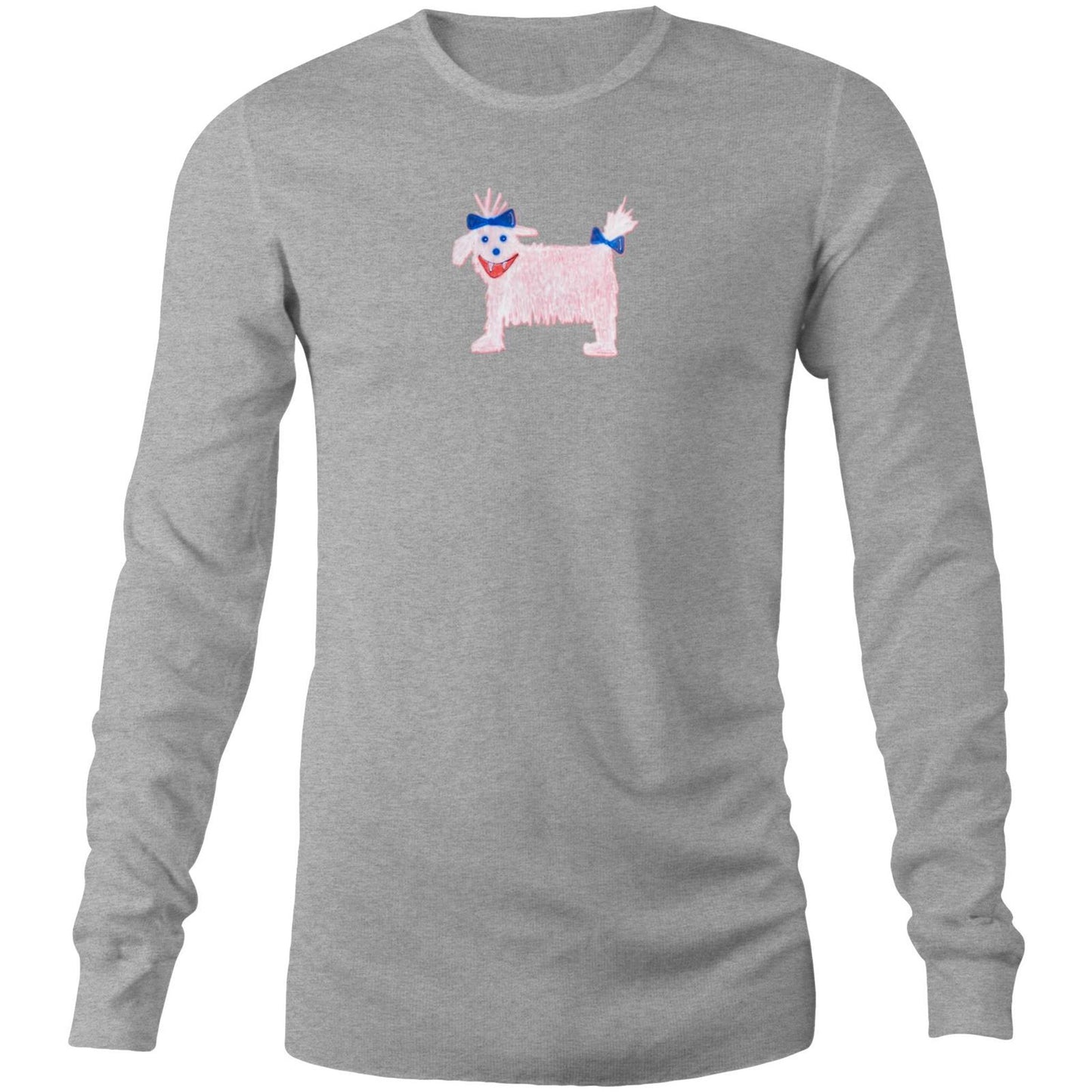 White Dog Long Sleeve T Shirts