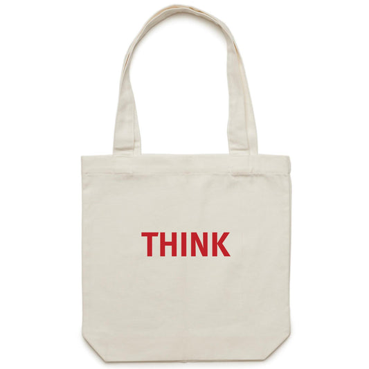 THINK Word Canvas Totes