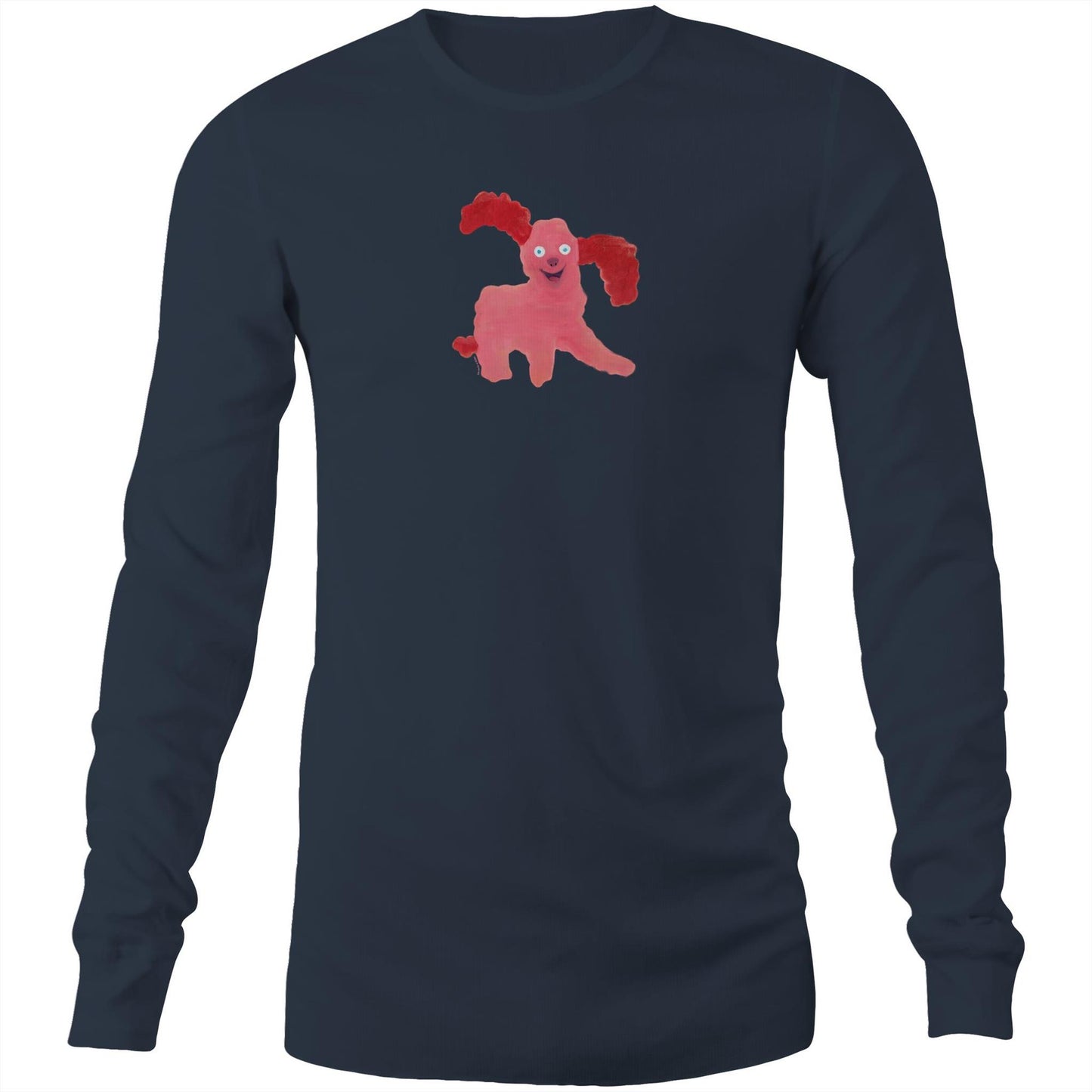 Pink Dog Long Sleeve T Shirts