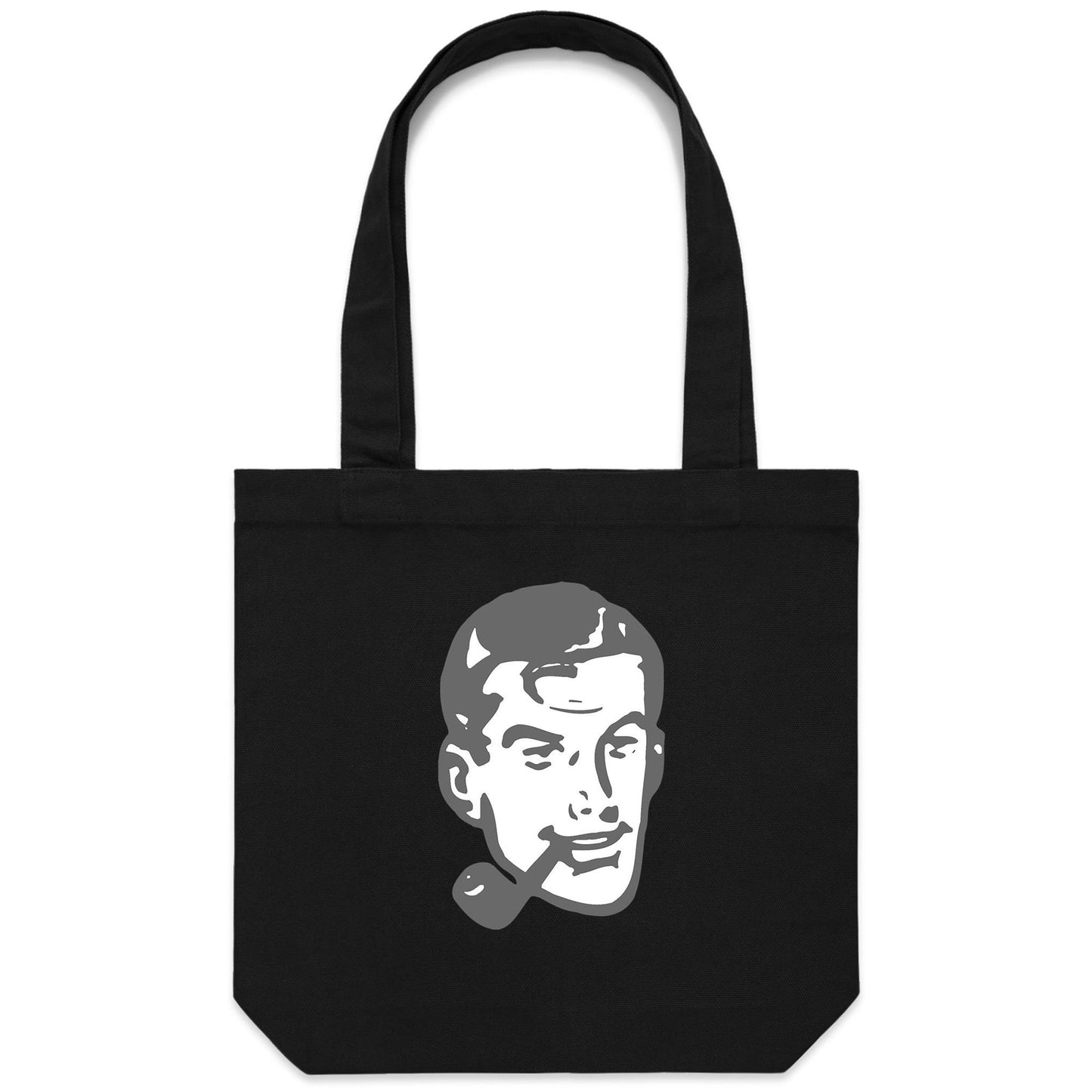 Father Head Canvas Totes