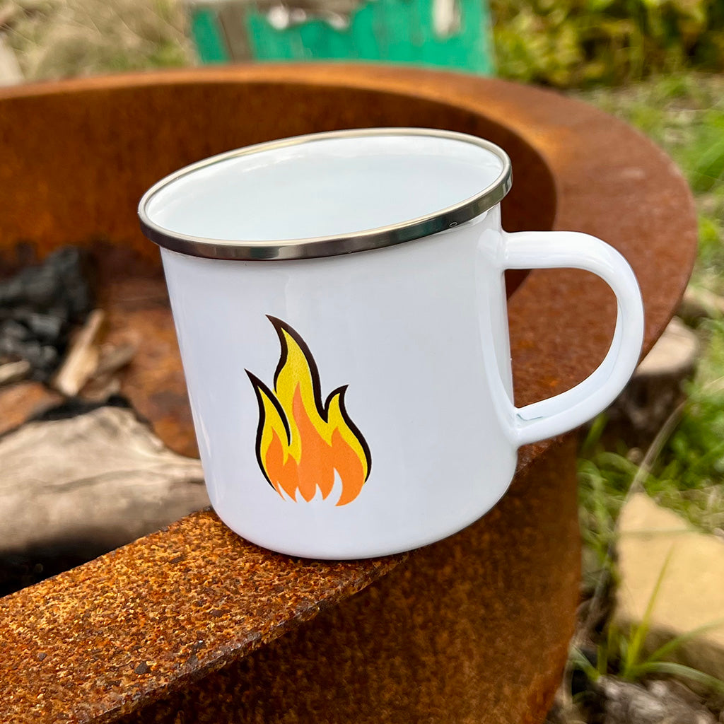 Flame Enamel Mug