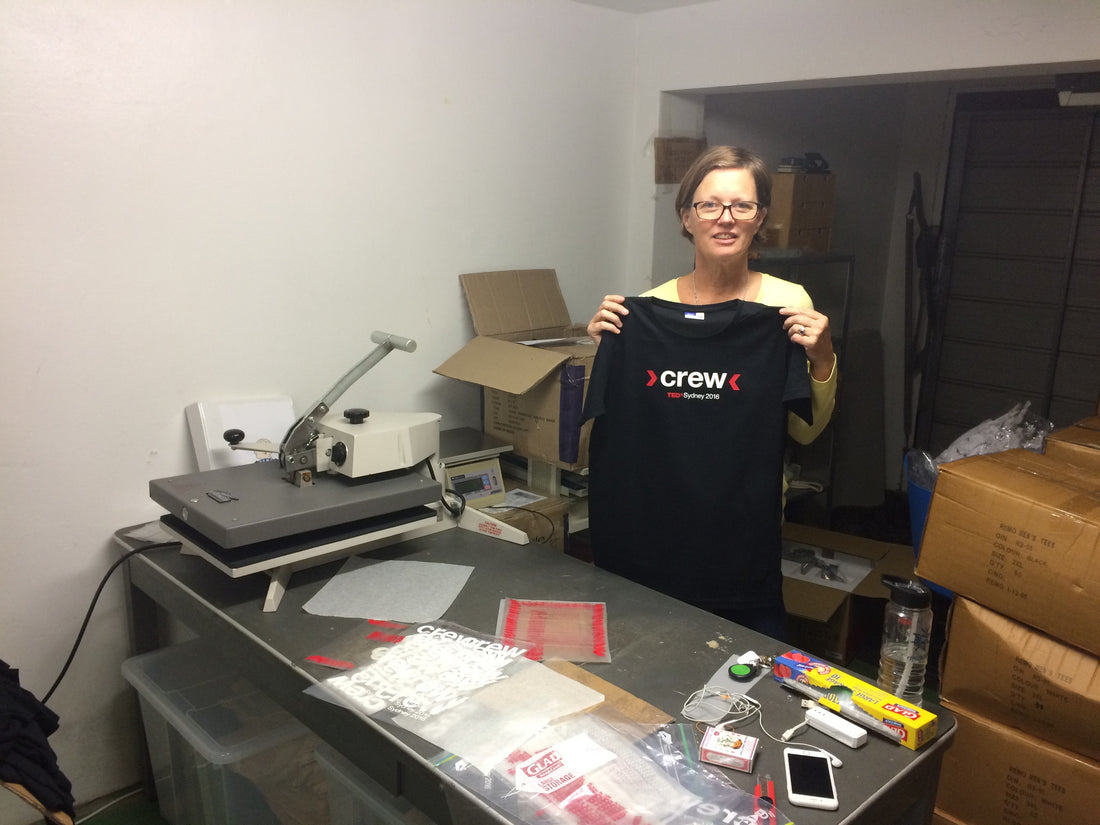 Cooking the T Shirts for TEDxSydney