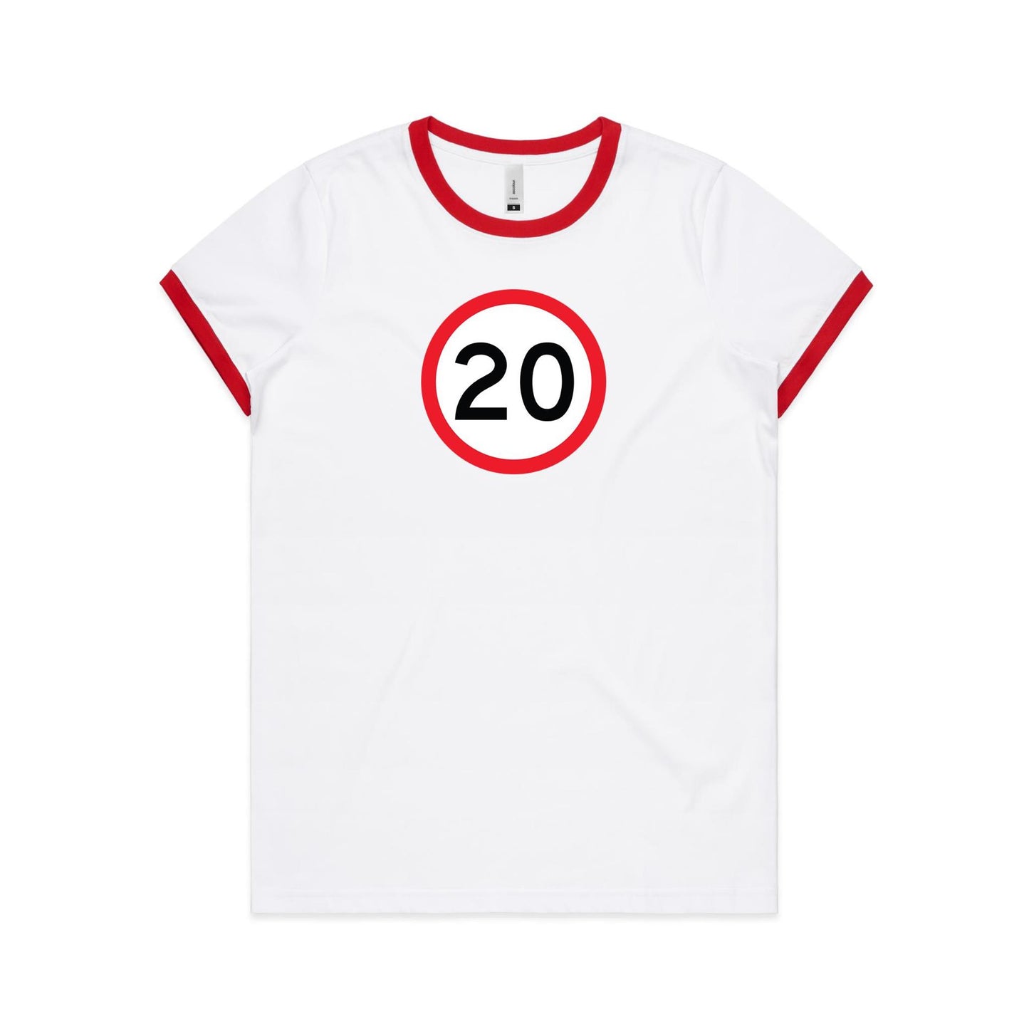 Age Milestone 20 Ringer T Shirts for Women