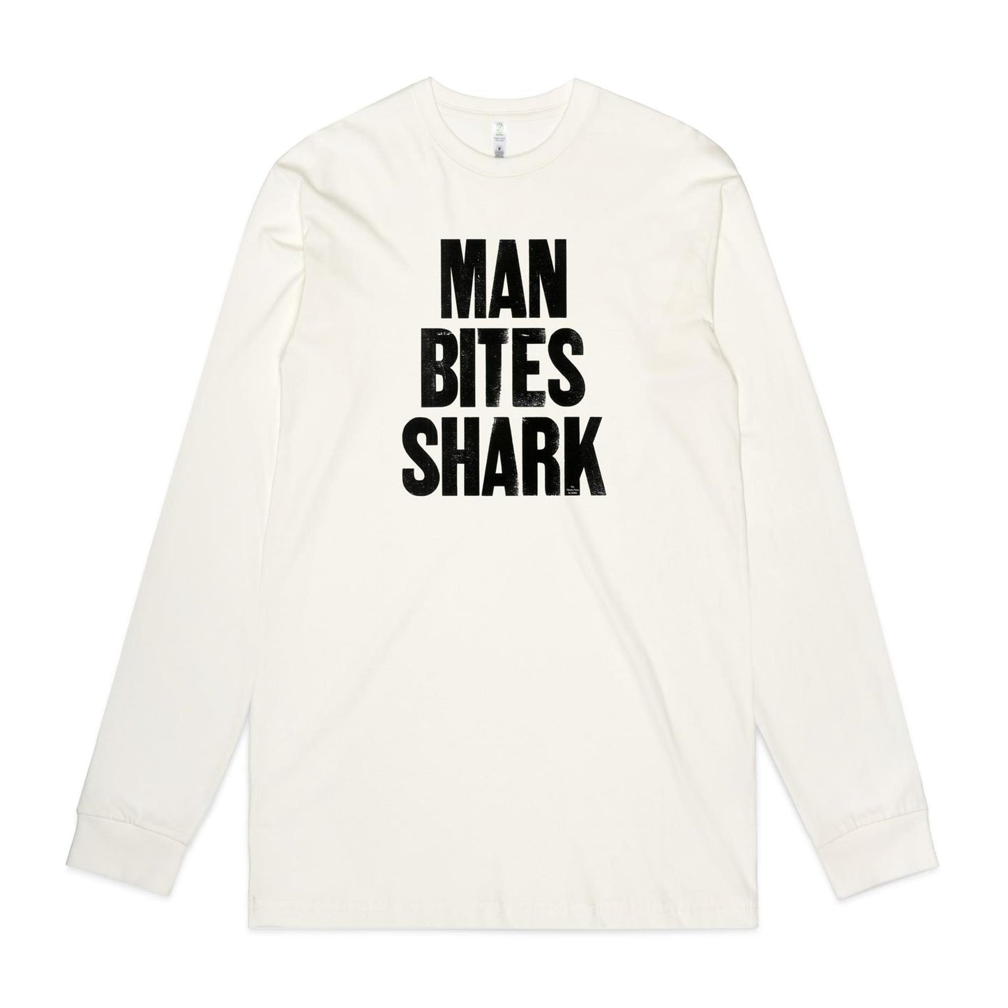 Man Bites Shark Long Sleeve T Shirts