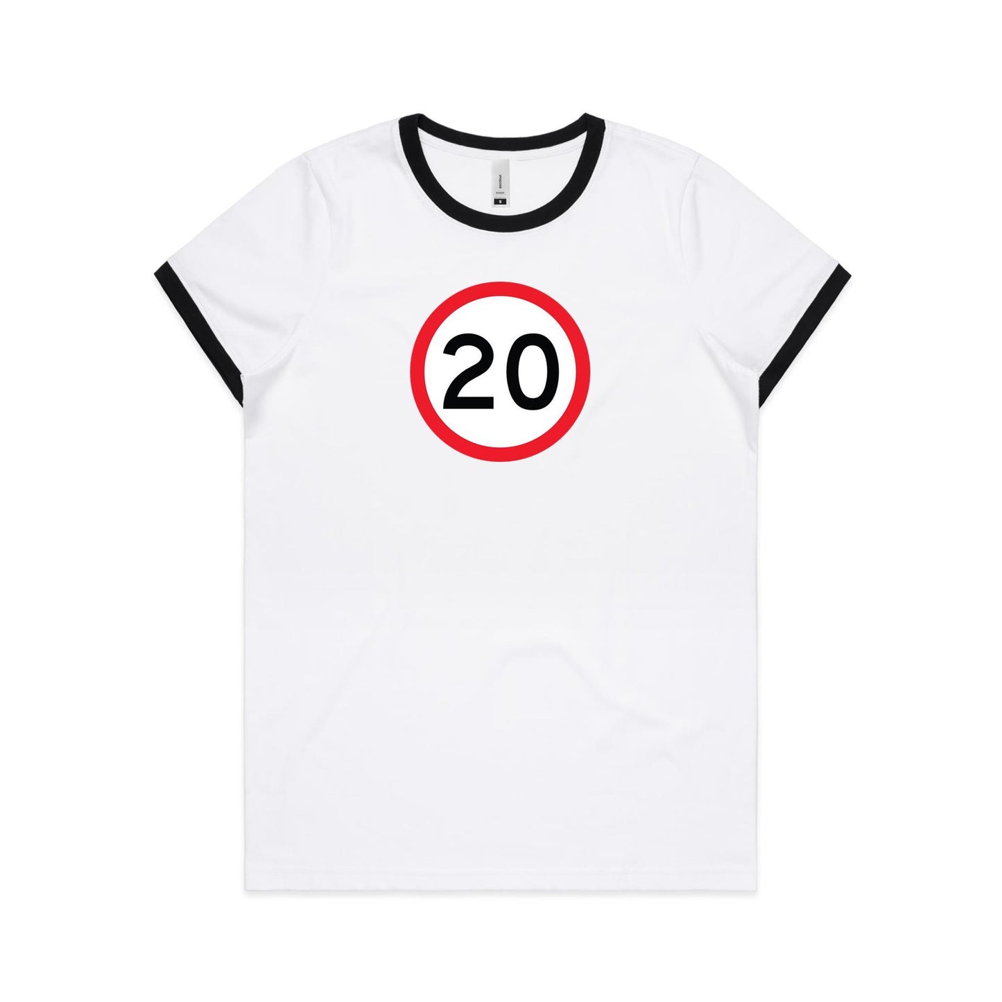 Age Milestone 20 Ringer T Shirts for Women
