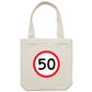 Age Milestone 50 Canvas Totes