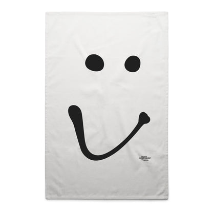 happy face Tea Towels