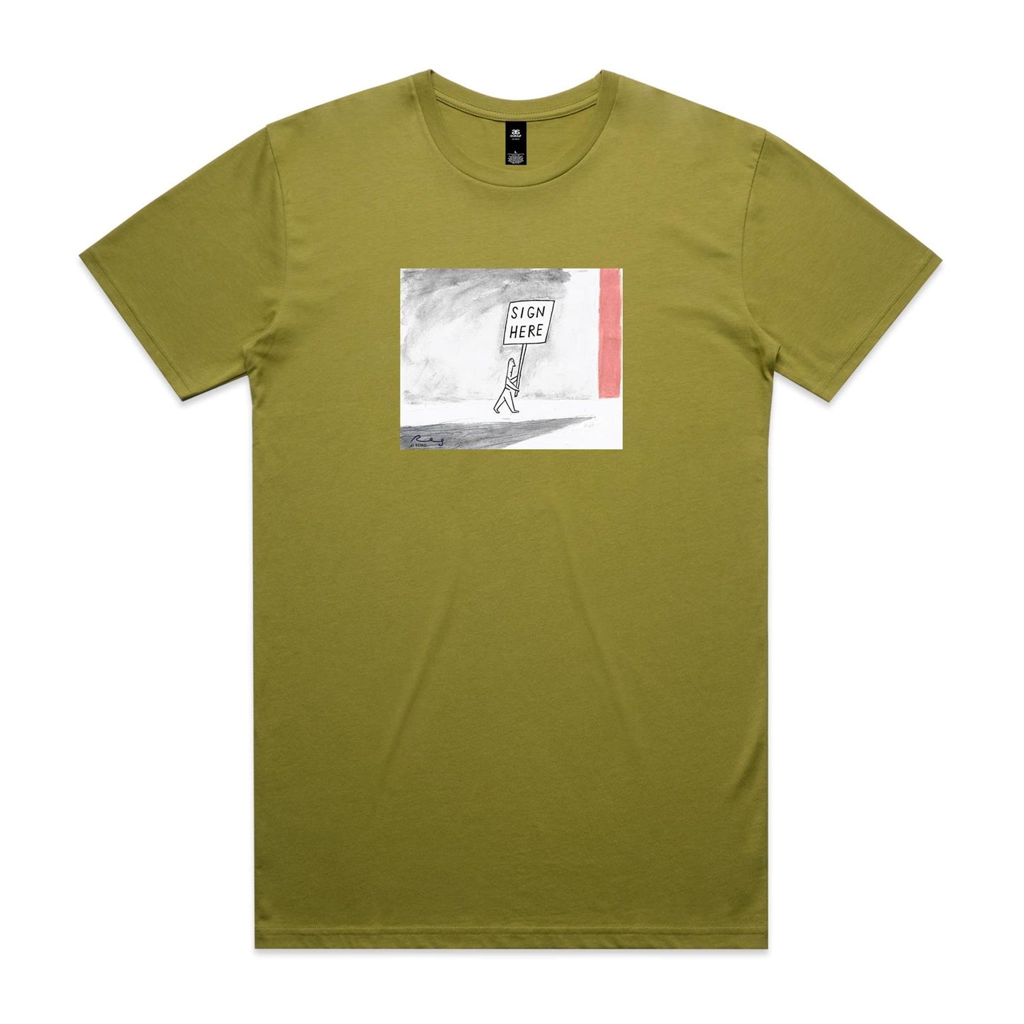 Sign Here T Shirts for Men (Unisex)