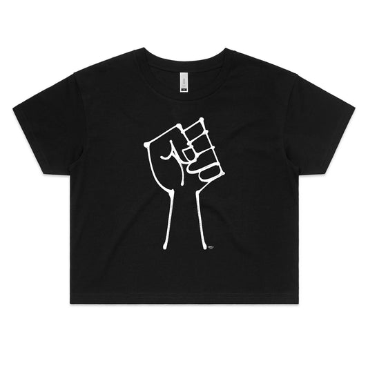 power to the people Crop T Shirts for Women