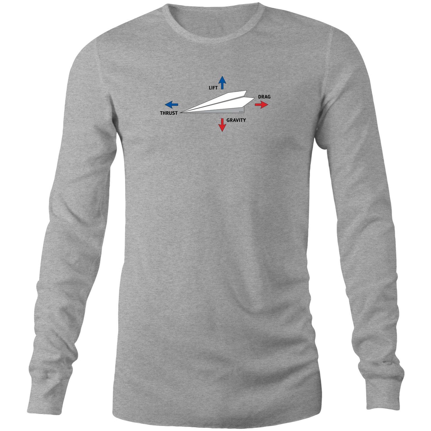 Paper Plane Long Sleeve T Shirts