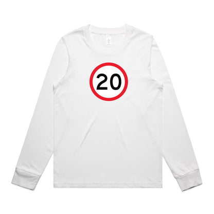 Age Milestone 20 Long Sleeve T Shirts for Women