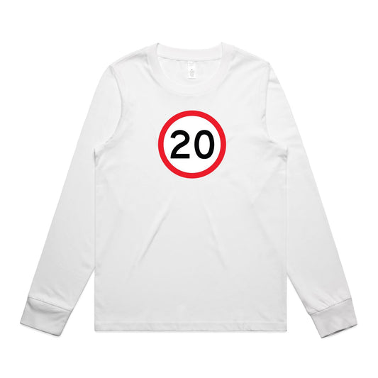 Age Milestone 20 Long Sleeve T Shirts for Women