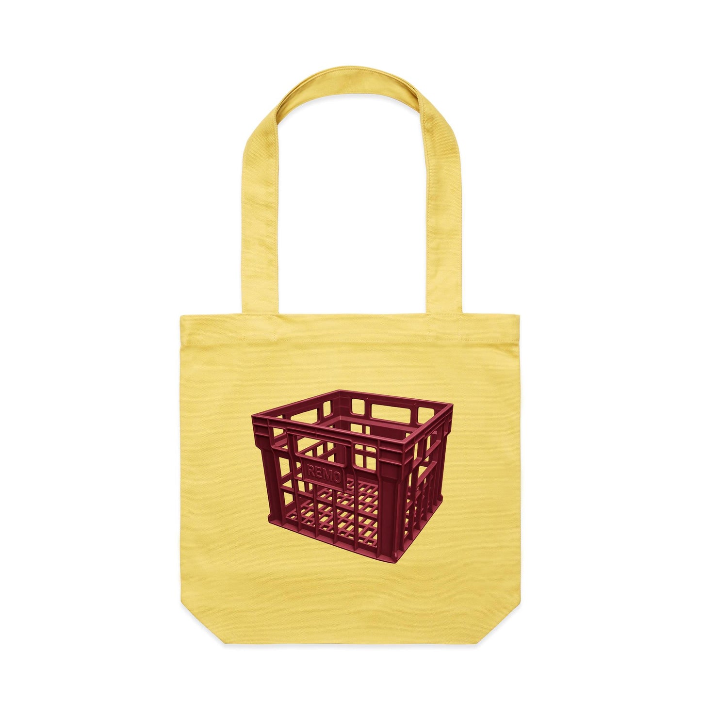 Milk Crate Canvas Totes