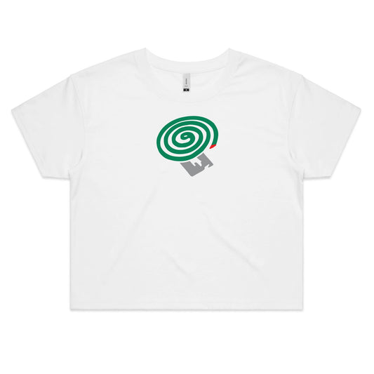 Mosquito Coil Crop T Shirts for Women
