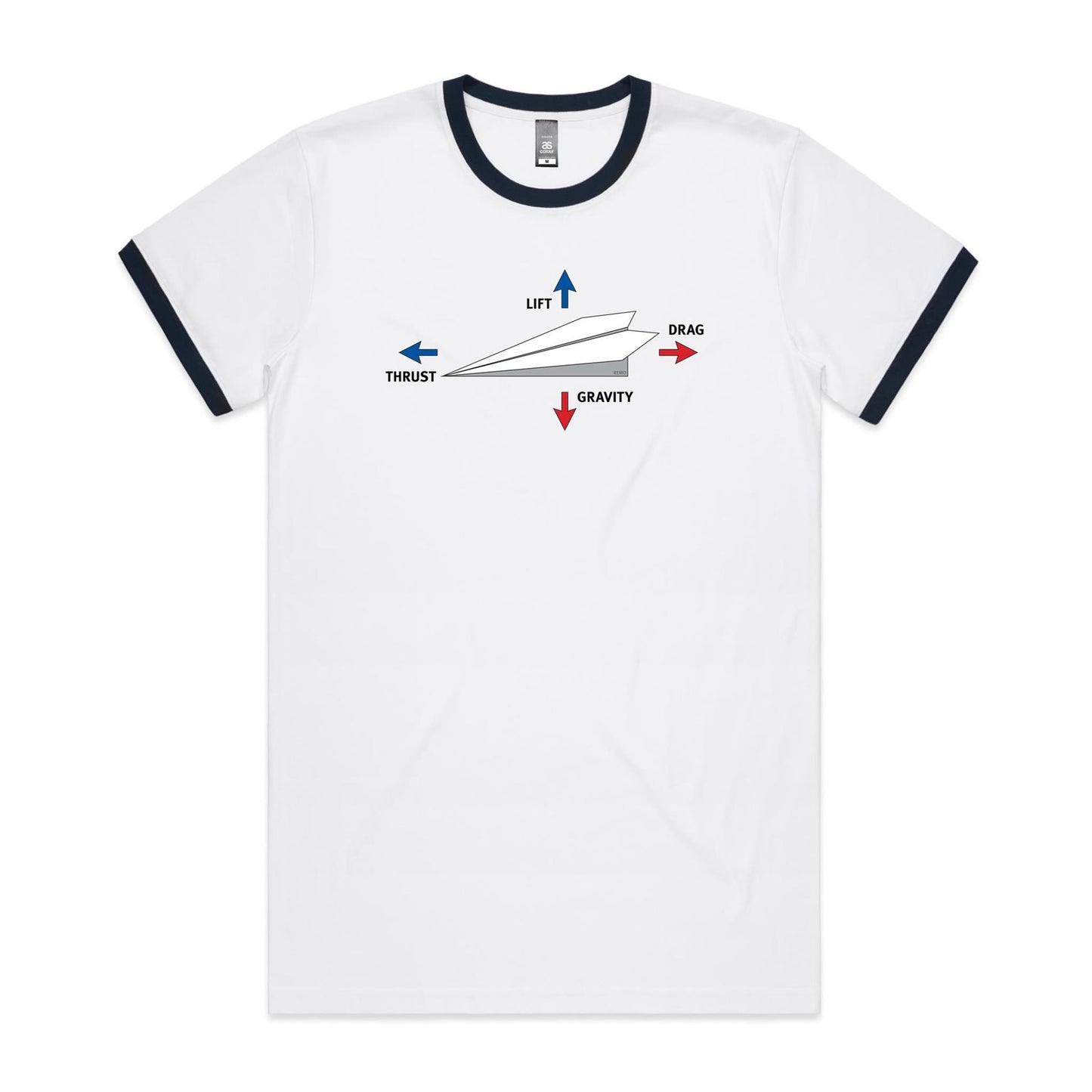 Paper Plane Ringer T Shirts