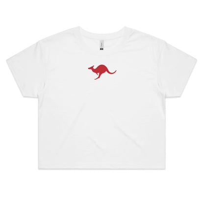 Kangaroo Too Crop T Shirts for Women