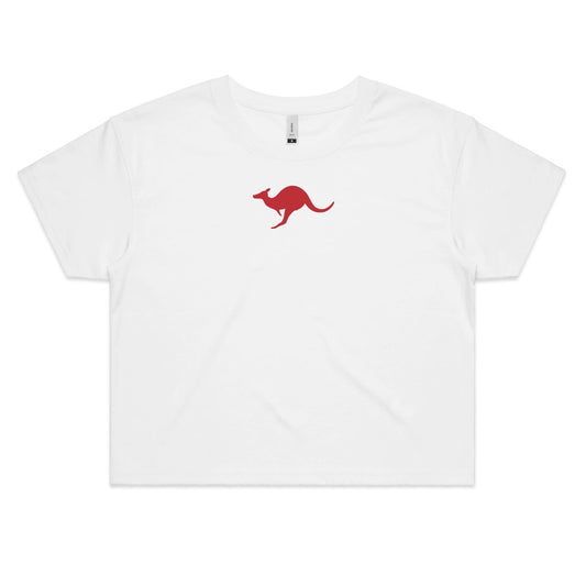 Kangaroo Too Crop T Shirts for Women