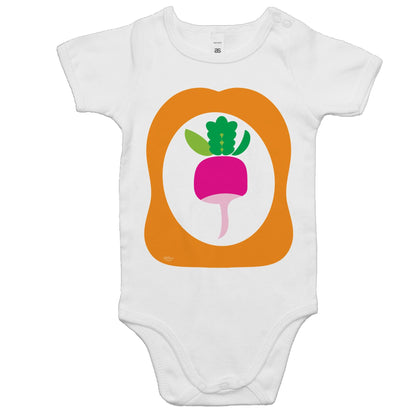 radish Rompers for Babies