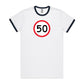 Age Milestone 50 Ringer T Shirts for Men
