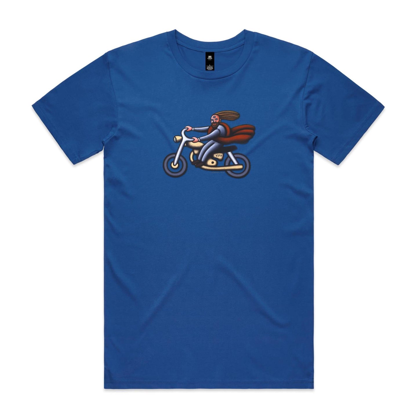 Australian Jesus on the Golden Motorbike T Shirts for Men (Unisex)