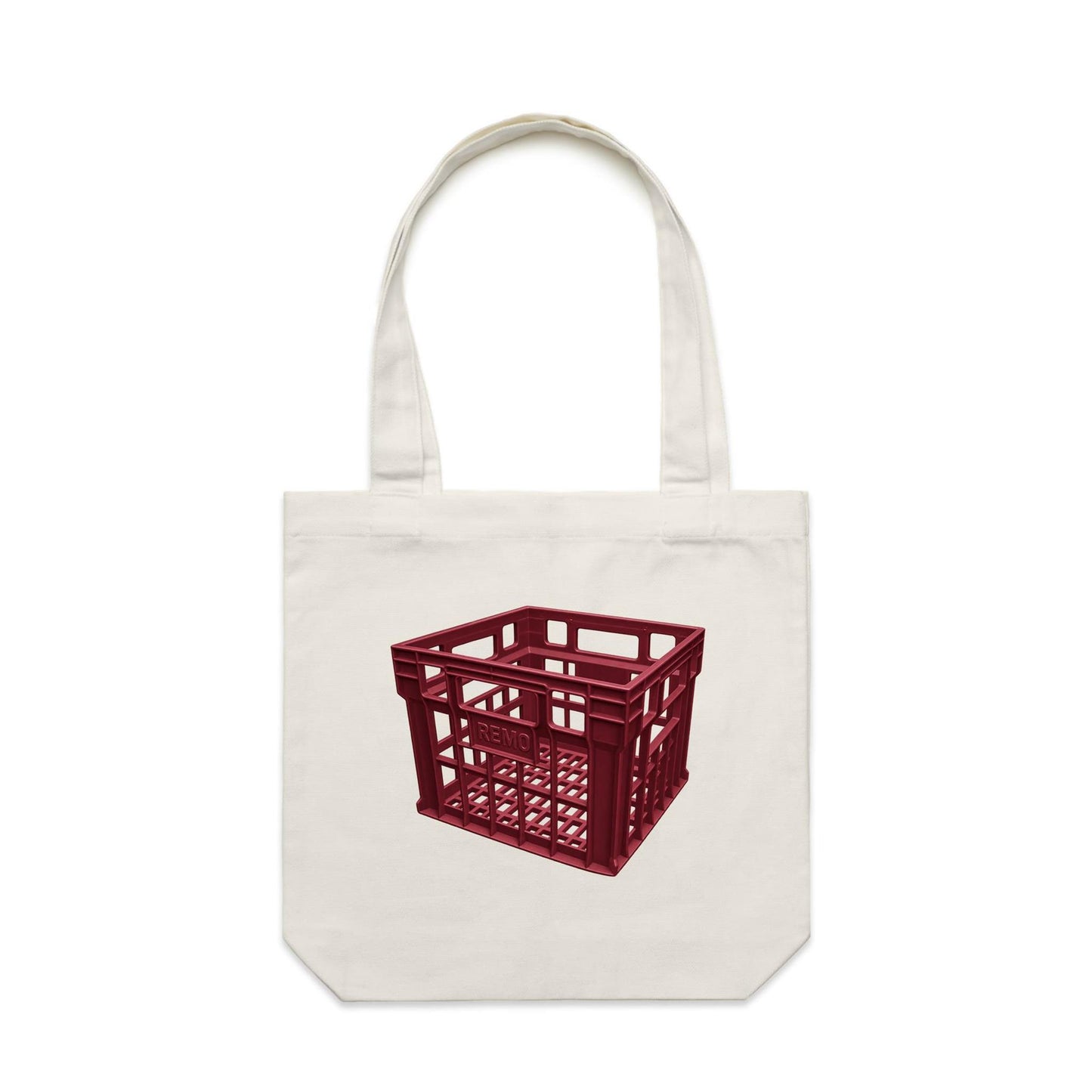 Milk Crate Canvas Totes