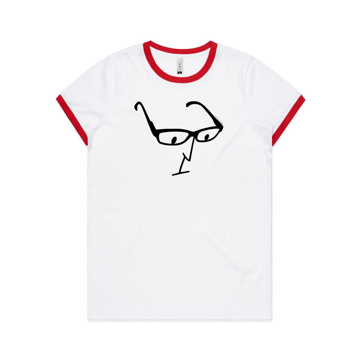 Glasses Ringer T Shirts for Women