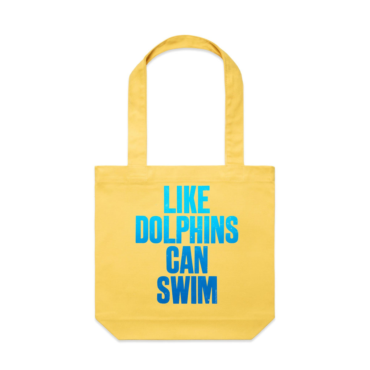 Like Dolphins Can Swim Canvas Totes