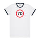Age Milestone 70 Ringer T Shirts for Men (Unisex)